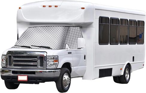 EcoNour Windshield Cover for Ice and Snow | 600D Oxford Fabric Windshield Cover | Water & Sag-Proof Car Windshield Snow Cover | Best Fit for Pickup Trucks & Full Size SUVs, XL (73.5 x 42.5 Inches) in Saudi Arabia