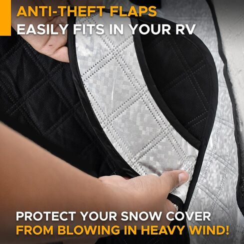 EcoNour Windshield Cover for Ice and Snow | 600D Oxford Fabric Windshield Cover | Water & Sag-Proof Car Windshield Snow Cover | Best Fit for Pickup Trucks & Full Size SUVs, XL (73.5 x 42.5 Inches) in Saudi Arabia