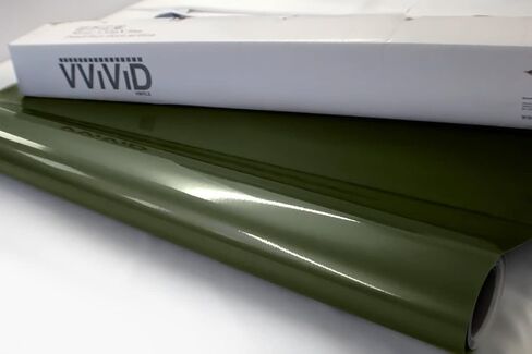 VViViD Gloss Military Green Premium Vinyl Wrap Film (25ft x 5ft) in Saudi Arabia