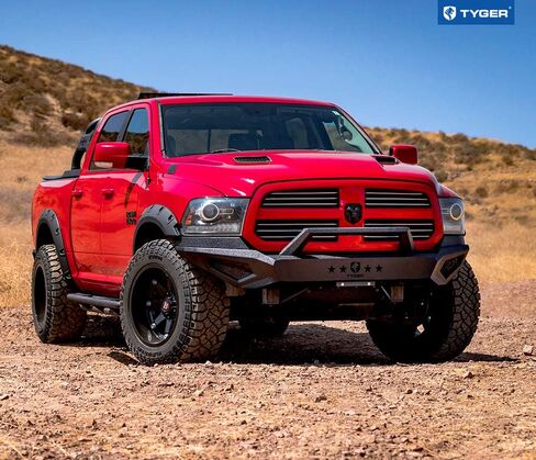 مجموعة المصد الأمامي Tyger Auto TG-BP6D80368 Tyger Fury متوافقة مع 2013-2018 Dodge Ram 1500؛ 2019-2024 1500 Classic (باستثناء طرازات المتمردين والوارلوك) زاحف الصخور السوداء المحكم in Saudi Arabia