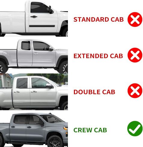 Rain Guards for Chevrolet Chevy Silverado 1500 Crew Cab Pickup Truck 2019-2023/ for GMC Sierra 1500 19-23 Crew Cab Windows Visor, Side Window Wind Deflectors, Smoke Tinted Black Tape-On Door Visors in Saudi Arabia