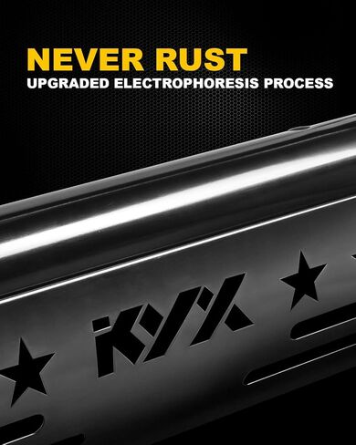 KYX Front Bumper Compatible with 07-18 Jeep Wrangler JK and JK Unlimited Rock Crawler, Bull Bar Grille Guard with Winch Plate and D-Rings in Saudi Arabia