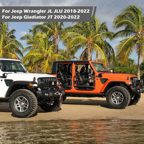 RT-TCZ for Wrangler JL Mesh Front Grille Grill Insert Headlight Light Cover Trim for Jeep Wrangler JL JLU 2018-2022 White Exterior Accessories 9pcs in Saudi Arabia