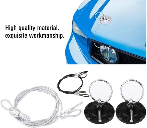 Akozon Hood Pins- Hood Pin Clip,Hood Pin Kit Universal CNC Aluminum Car Vehicle Racing Hood Pins Kit for Car 2pcs Hood Latches Hood Lock Catch Latches Kit (Silver) in Saudi Arabia