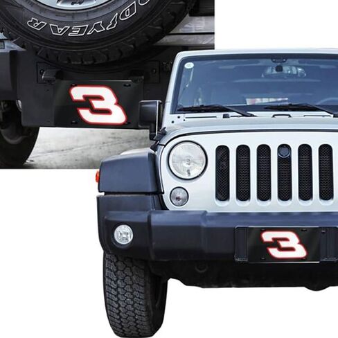 Number 3 Car Metal Plates Vanity Tag Aluminum Novelty License Plate 6 X 12 Inch Car Decorative in Saudi Arabia