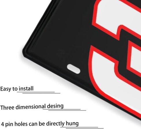 Number 3 Car Metal Plates Vanity Tag Aluminum Novelty License Plate 6 X 12 Inch Car Decorative in Saudi Arabia