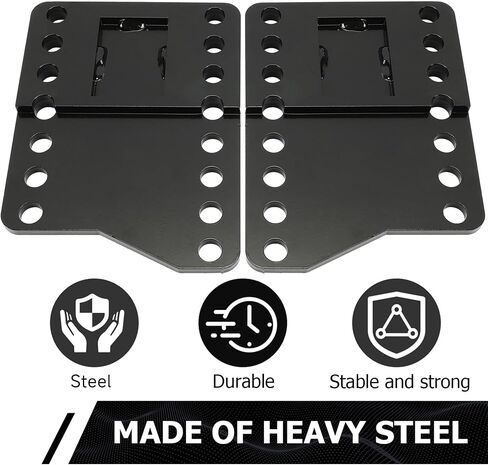 HECASA Black Universal Snowplow Mount Drop Bracket Lift Level Kit Correction Powder Coated Heavy Duty Steel in Saudi Arabia