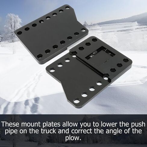 HECASA Black Universal Snowplow Mount Drop Bracket Lift Level Kit Correction Powder Coated Heavy Duty Steel in Saudi Arabia