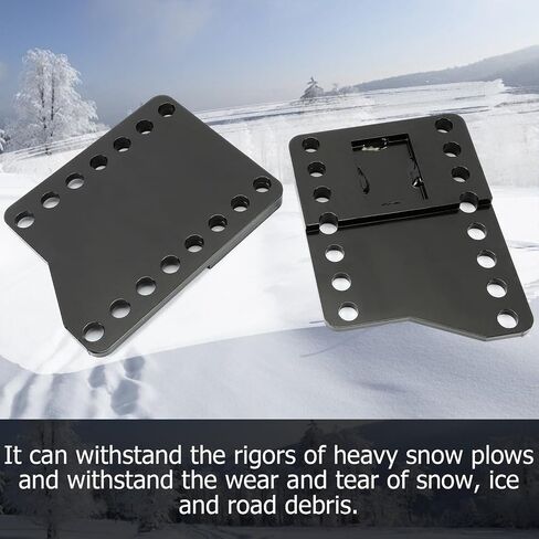 HECASA Black Universal Snowplow Mount Drop Bracket Lift Level Kit Correction Powder Coated Heavy Duty Steel in Saudi Arabia