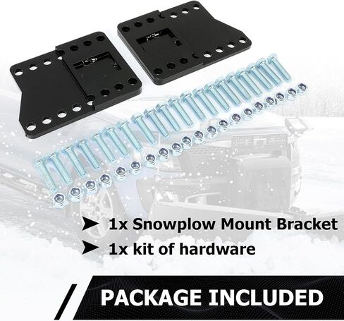 HECASA Black Universal Snowplow Mount Drop Bracket Lift Level Kit Correction Powder Coated Heavy Duty Steel in Saudi Arabia
