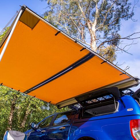 ARB 4x4 Accessories 814410 Rooftop Retractable Awning with Led Light Strip Included 2500x2500mm 8.2 Feet, Ideal for Camping, Roadtrips, Outdoor Trips, Travel, Teardrop, RV, Camper, 4x4 and SUV in Saudi Arabia