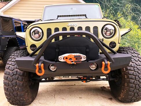 غطاء ونش، غطاء واقٍ مقاوم للماء عالي الجودة مقاوم للأشعة فوق البنفسجية، ملحقات ونش داخلية/خارجية، غطاء غبار مقاوم للطقس للروافع الكهربائية حتى 12000 رطل (بدون بطانة) in Kuwait