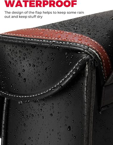 KEMIMOTO Motorcycle Saddlebags, 30L Large Capacity Saddle Bags Motorcycles, PU Leather Motorcycle Luggage Bag for Sportster Softail Dyna V-star Shadow, Universal Motorcycle Accessories, Black in Saudi Arabia