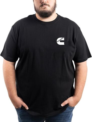 Cummins Men's Standard Short Sleeve T-Shirt, Black, Large in Saudi Arabia