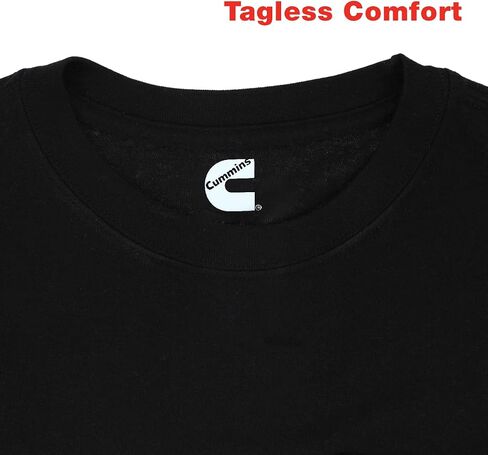 Cummins Men's Standard Short Sleeve T-Shirt, Black, Large in Saudi Arabia