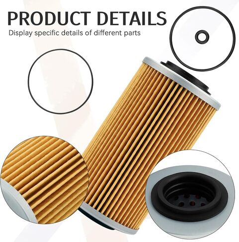 420956741 فلتر الزيت ومجموعة O-Ring لـ Sea-Doo GTI GTS Se GTR GTX RXP RXT RXPX RXTX 130 185 215 255 محرك القارب النفاث استبدال KN-556 711956741 2-Pack in Saudi Arabia