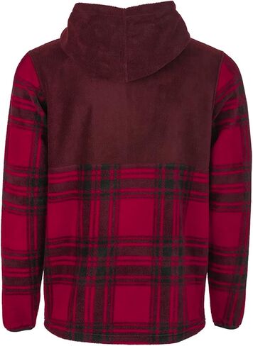 Fly Racing 354-0022L Fly Half Zip Pullover Hoodie Red Plaid Lg in Saudi Arabia