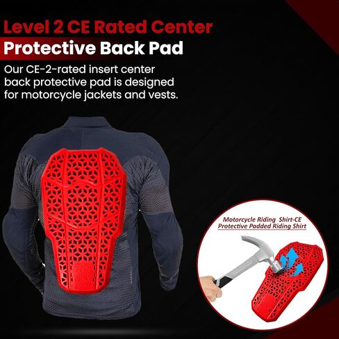 - وسادة حماية خلفية معتمدة من CE 2، واقي خلفي معتمد من المستوى 2، وسادة بديلة لسترة الدراجات النارية للدرع الخلفي للرجال والنساء. in Kuwait