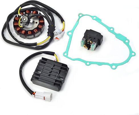 طقم منظم مرحل الجزء الثابت وحشية Yamaha YFZ450 2004-2009 Magneto Generator OEM 5JW-81940-02-00 5JW-81940-00-00 5TG-81960-00-00 5TG-81410-01-00 5TG-81410-03 -00 in Saudi Arabia