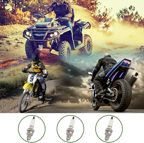 2 Packs CR7HSA A7TC Spark Plug Replacement for 50cc 70cc 90cc 110cc 125cc Scooter Dirt Pocket Bike ATV Moped Quad Torch A7T A7RTC T1137C stk 4549 4629 C7HSA in Saudi Arabia