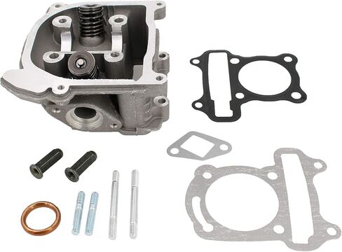 Glixal ATGT-009B GY6 49cc 50cc to 80cc Engine 47mm Cylinder Head Assy with Valves for 139QMB 139QMA Chinese Scooter Engine Moped ATV Quad Go Kart (Non EGR Type, 69mm Valves) in Saudi Arabia