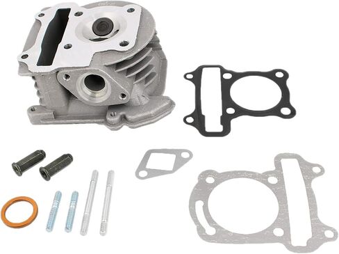 Glixal ATGT-009B GY6 49cc 50cc to 80cc Engine 47mm Cylinder Head Assy with Valves for 139QMB 139QMA Chinese Scooter Engine Moped ATV Quad Go Kart (Non EGR Type, 69mm Valves) in Saudi Arabia