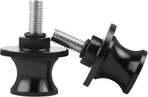 2Pcs 10MM M10 X1.5/1.25 Motorcycle Swing Arm Spools Sliders CNC Aluminum Swingarm Spools Stand Screw Compatible with VULCAN S 650 900 Ninja 250 300 ZX-10R ZX-6R(Black) in Saudi Arabia