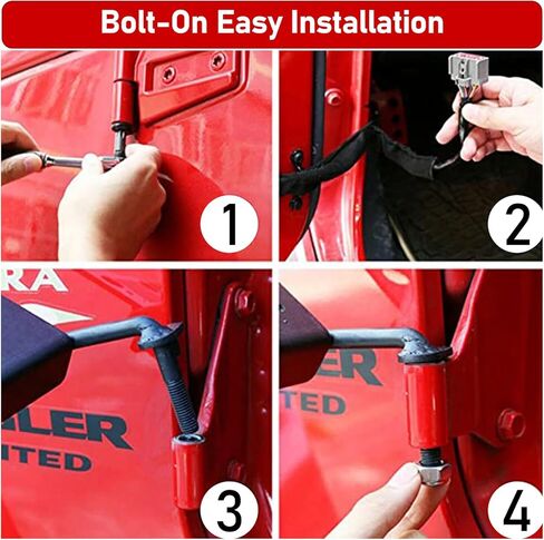 أوتاد قدم رانجلر لسيارة جيب رانجلر JK JL Gladiator JT 2007 إلى 2024، دواسات راحة مطلية بمسحوق معدني مع علم الولايات المتحدة، عبوتان in Kuwait