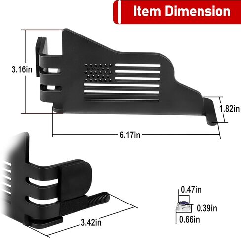 أوتاد قدم رانجلر لسيارة جيب رانجلر JK JL Gladiator JT 2007 إلى 2024، دواسات راحة مطلية بمسحوق معدني مع علم الولايات المتحدة، عبوتان in Kuwait