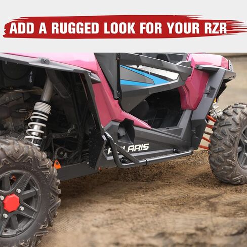 HAKA TOUGH Nerf Bars Rock Sliders for 2014-2022 Polaris RZR XP4 1000 / RZR 4 900 /XP 4 Turbo, 4 Seater Heavy Duty Side Steps Mud Tree Kickers Accessories in Saudi Arabia