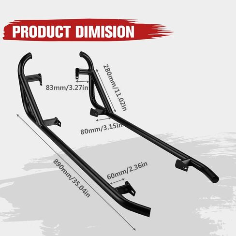 HAKA TOUGH Nerf Bars Rock Sliders for 2014-2022 Polaris RZR XP4 1000 / RZR 4 900 /XP 4 Turbo, 4 Seater Heavy Duty Side Steps Mud Tree Kickers Accessories in Saudi Arabia