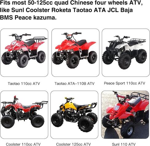 YOXUFA ترقية غطاء خزان الوقود البلاستيكي للغاز بيتكوك لـ 50cc 70cc 90cc 110cc 125cc ATV Coolster TaoTao Lincon Buyang Roketa Kazuma Baja Sunl Quad Riding Lawnmower Chinese 4 Wheeler Parts in Saudi Arabia