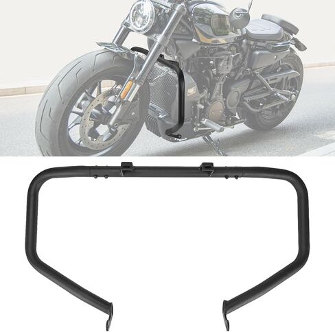 واقيات محرك الدراجة النارية KEMIMOTO متوافقة مع Sportster S 1250 2021 2022 2023 2024 Crash Bars، أسود in Kuwait
