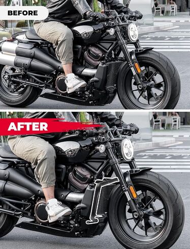 واقيات محرك الدراجة النارية KEMIMOTO متوافقة مع Sportster S 1250 2021 2022 2023 2024 Crash Bars، أسود in Kuwait