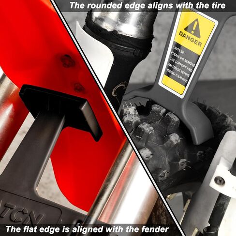 Motorcycle Fork Saver,10.9 Inches Universal Fork Guard for XC-W 250 CR80 CR250 CRF450R XR650R DRZ400S KLX 300R,Fork Support Guard Transportation Protector with 2 Binding Straps (Black) in Saudi Arabia