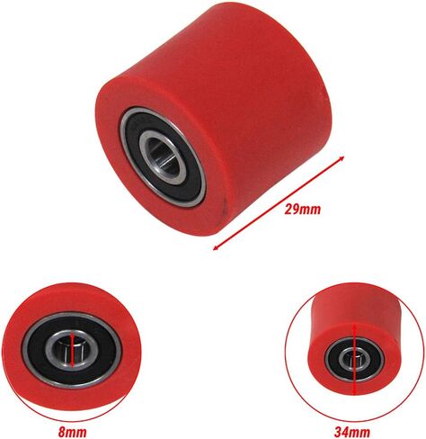 Outlaw Racing OR3074R Chain Roller Guide 34X28mm Red Predator 500 Trx250X Mx125 in Saudi Arabia