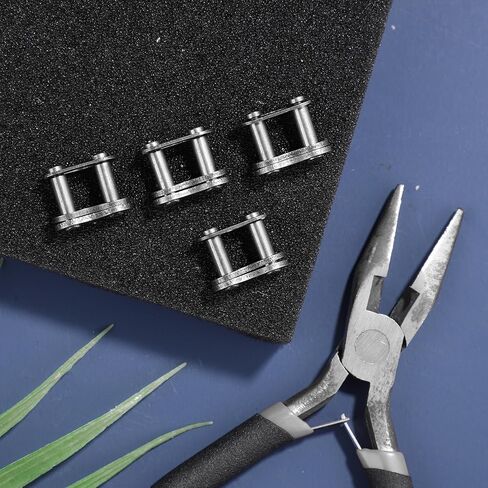 Pack of 4 Connectors for Motorcycle Pocket Bike Bicycle Roller Chain Pocket Bike Cross Silver Master Link Replacement for 50cc 70cc 90cc 110cc 125cc ATV Quad 4 Wheeler Pocket Bike Made in China, 35 in Saudi Arabia