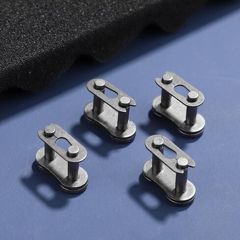Pack of 4 Connectors for Motorcycle Pocket Bike Bicycle Roller Chain Pocket Bike Cross Silver Master Link Replacement for 50cc 70cc 90cc 110cc 125cc ATV Quad 4 Wheeler Pocket Bike Made in China, 35 in Saudi Arabia