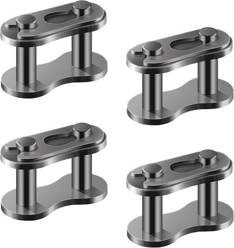 Pack of 4 Connectors for Motorcycle Pocket Bike Bicycle Roller Chain Pocket Bike Cross Silver Master Link Replacement for 50cc 70cc 90cc 110cc 125cc ATV Quad 4 Wheeler Pocket Bike Made in China, 35 in Saudi Arabia