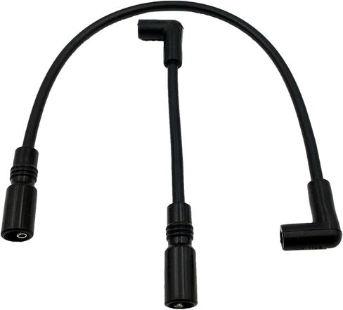 أسلاك توصيل شرارة سوداء مقاس 8.8 مم متوافقة مع Harley Davidson FXST FLST Softail FLS 00-17 in Kuwait