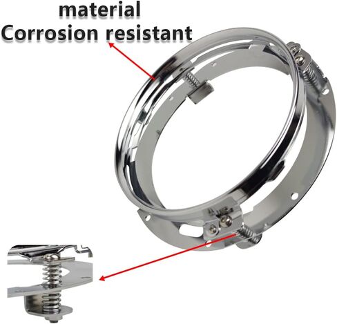 أسود Mtorcycle العلوي حلقة قوس 7 بوصة Led جولة تقليم حلقة تصاعد قوس in Kuwait