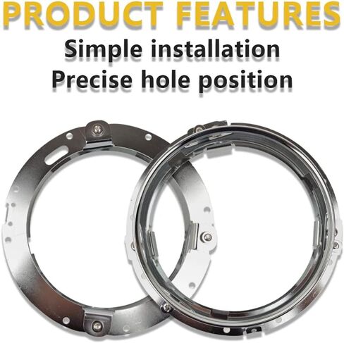 أسود Mtorcycle العلوي حلقة قوس 7 بوصة Led جولة تقليم حلقة تصاعد قوس in Kuwait