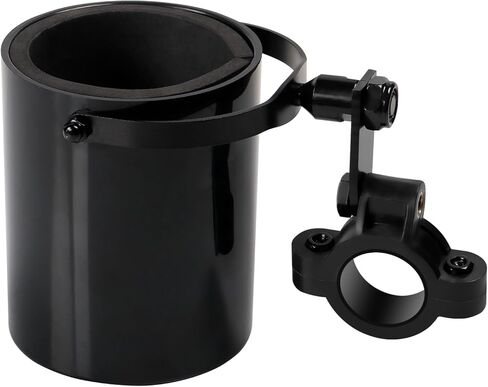 Motorcycle Cup Holder,360° Swivel Handle,Anti-Corrosion and Waterproof Bike Cup Drink Holder,Easy to Install, Universal Water Bottle Holder for 1"-1.25" Handlebar,for Scooter, Boat, Kayak,ATV,Bicycle in Saudi Arabia