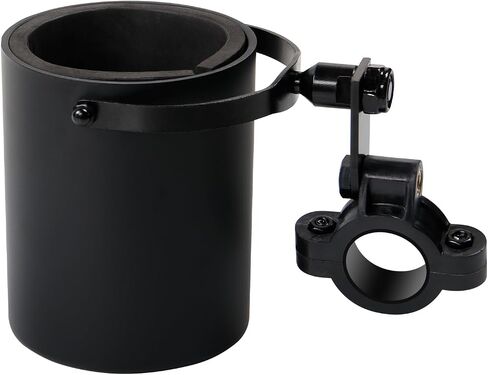 Motorcycle Cup Holder,360° Swivel Handle,Anti-Corrosion and Waterproof Bike Cup Drink Holder,Easy to Install, Universal Water Bottle Holder for 1"-1.25" Handlebar,for Scooter, Boat, Kayak,ATV,Bicycle in Saudi Arabia