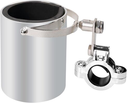 Motorcycle Cup Holder,360° Swivel Handle,Anti-Corrosion and Waterproof Bike Cup Drink Holder,Easy to Install, Universal Water Bottle Holder for 1"-1.25" Handlebar,for Scooter, Boat, Kayak,ATV,Bicycle in Saudi Arabia