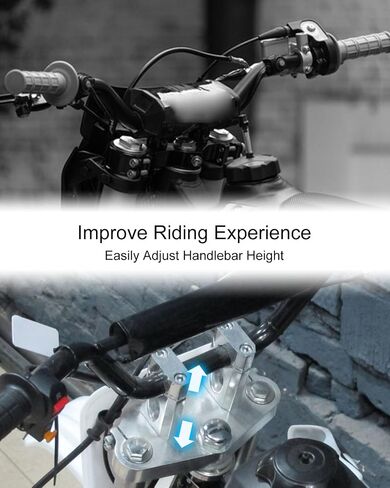7/8" 22 mm Handlebar Risers, Bike Handlebar Mount Clamp Riser Fits for Razor MX650 Coleman Bt200x Ct200 Mega Moto 80/105 mini bikes SSR 125 Motocycle dirt bikes 50 70 125cc XR/CRF Dirt Pit Bike in Saudi Arabia