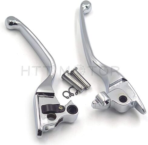 أجزاء HTTMT MT241-026-CD رافعة يد قابض فرامل كروم متوافقة مع موديلات Harley 2008-2013 Touring and Trike 2014-في وقت لاحق FLHR وFLHRC (ليس للنماذج المجهزة بمخلب هيدروليكي) in Kuwait