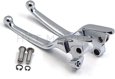 أجزاء HTTMT MT241-026-CD رافعة يد قابض فرامل كروم متوافقة مع موديلات Harley 2008-2013 Touring and Trike 2014-في وقت لاحق FLHR وFLHRC (ليس للنماذج المجهزة بمخلب هيدروليكي) in Kuwait