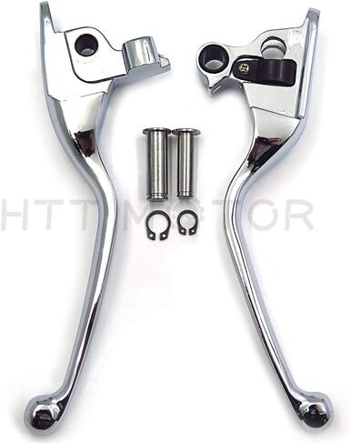 أجزاء HTTMT MT241-026-CD رافعة يد قابض فرامل كروم متوافقة مع موديلات Harley 2008-2013 Touring and Trike 2014-في وقت لاحق FLHR وFLHRC (ليس للنماذج المجهزة بمخلب هيدروليكي) in Kuwait