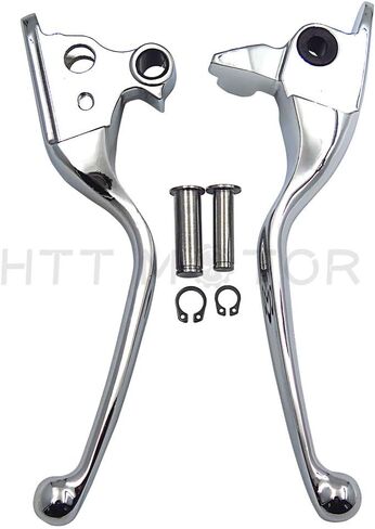أجزاء HTTMT MT241-026-CD رافعة يد قابض فرامل كروم متوافقة مع موديلات Harley 2008-2013 Touring and Trike 2014-في وقت لاحق FLHR وFLHRC (ليس للنماذج المجهزة بمخلب هيدروليكي) in Kuwait